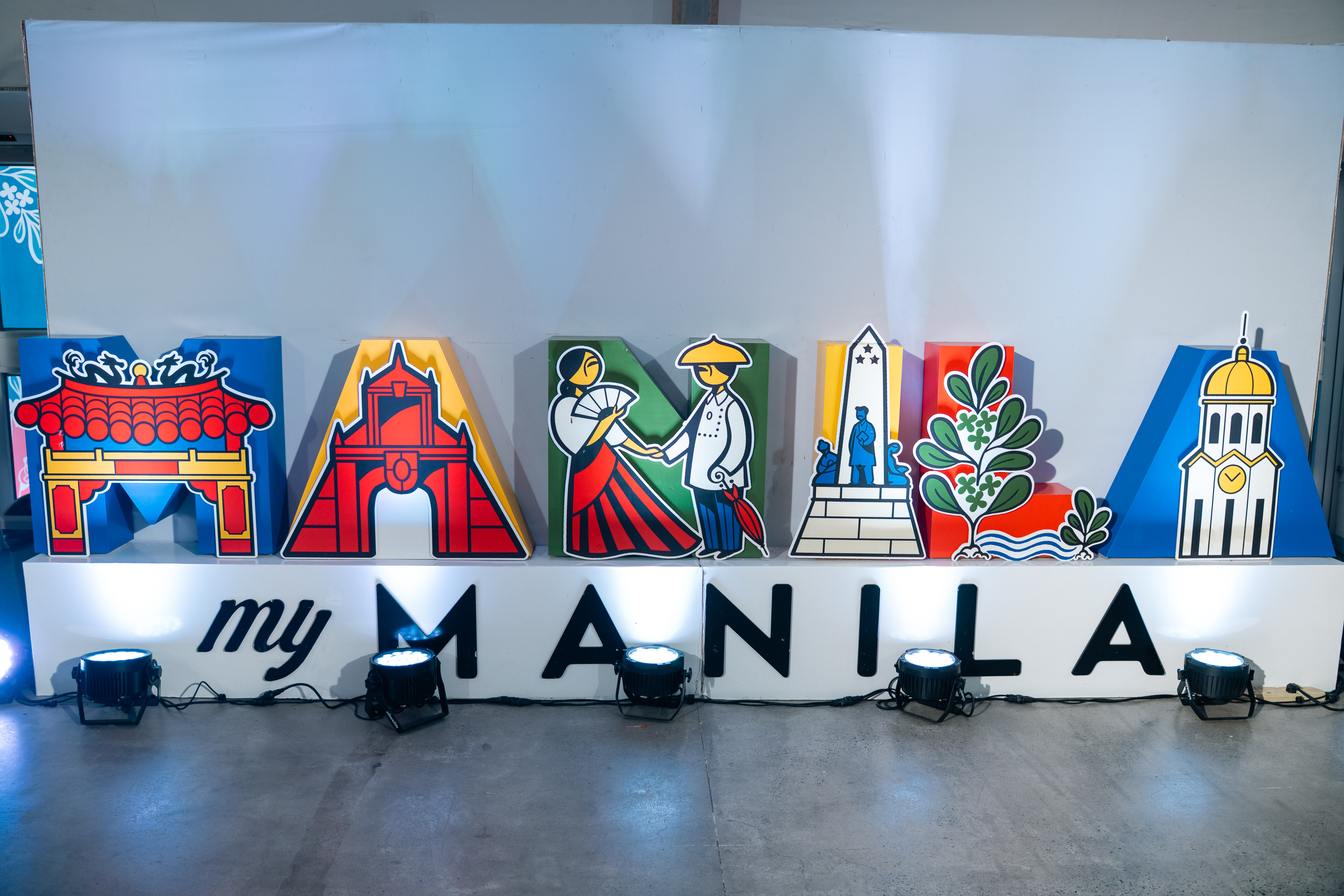 MANILA letter signage at the expo